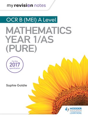 cover image of OCR B (MEI) A Level Mathematics Year 1/AS (Pure)